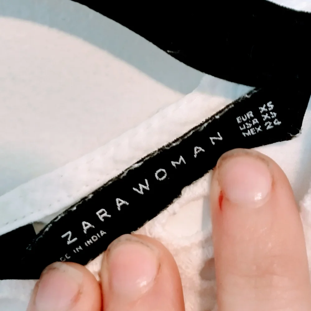 Zara Eyelet Embroidered Shirt